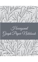 Hexagonal Graph Paper Notebook: Art Floral, 1/4 Inch Hexagons Graph Paper Notebooks 8.5" X 11" for Designing, Game Boards Paper, Math Activities and Coloring Patterns