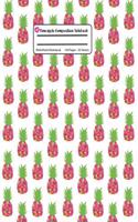 Pineapple Composition Notebook: Wide Ruled, Student Teachers School Kids, 100 Pages, 7.44x9.69, Writing Journal