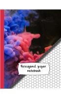 Hexagonal paper notebook: Chemical cloud - large 8.5 x 11" hexagonal notebook paper. Ideal for Educational science - Students - Chemistry notes - hex grids - hex art