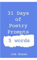31 Days of Poetry Prompts