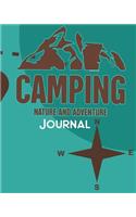 Camping Nature and Adventure: Journal