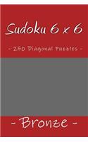Sudoku 6 x 6 - 250 Diagonal Puzzles - Bronze