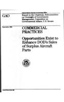 Commercial Practices: Opportunities Exist to Enhance Dod's Sales of Surplus Aircraft Parts