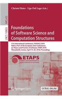Foundations of Software Science and Computation Structures