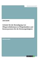 Gründe für die Beendigung von Pflegeverhältnissen in Pflegefamilien und Konsequenzen für die Beratungstätigkeit