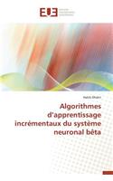 Algorithmes D Apprentissage Incrémentaux Du Système Neuronal Bèta