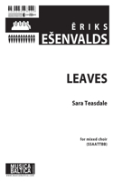 Leaves for Ssaattbb Choir: Choral Octavo (Musica Baltica)