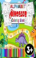 Alphabet Dinosaur Coloring Book: Age 3+