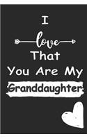 I Love That You Are My Granddaughter