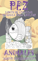 Libros de colorear Mandala para adultos - Nuevo lanzamiento - Animales - Pez