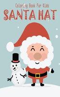 Coloring Book For Kids Santa Hat