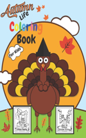 Autumn Life Coloring Book for Kids