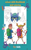 scissor skills Workbook and coloring for kids