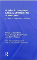 Academic Language/Literacy Strategies for Adolescents