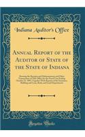 Annual Report of the Auditor of State of the State of Indiana: Showing the Receipts and Disbursements and Other Transactions of This Office for the Fiscal Year Ending October 31, 1895, Together with Reports of the Insurance, Building and Loan, Bank