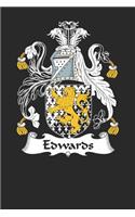 Edwards: Edwards Coat of Arms and Family Crest Notebook Journal (6 x 9 - 100 pages)