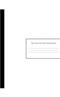 Half Lined & Half Graph Paper Notebook