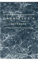 Gabriella's Notebook: Personalised Custom notebook for Gabriella: Beautiful marble effect notebook notepad jotter - makes a special personal gift and present for Gabriell