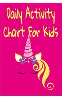 Daily Activity Chart For Kids