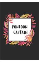 Pontoon Captain: 6x9 Ruled Notebook, Journal, Daily Diary, Organizer, Planner