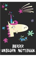Herder Unicorn Notebook