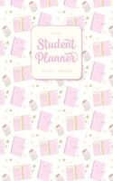 Dated Student Planner July 2019 - June 2020: High School or Middle School Planner - Pastel Pink Planner