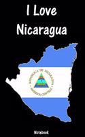I Love Nicaragua: Notebook college book diary journal booklet memo composition book 110 sheets - ruled paper 6x9 inch