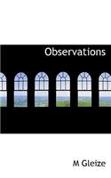 Observations