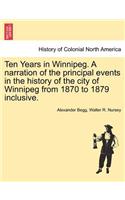 Ten Years in Winnipeg. a Narration of the Principal Events in the History of the City of Winnipeg from 1870 to 1879 Inclusive.