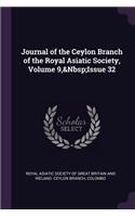 Journal of the Ceylon Branch of the Royal Asiatic Society, Volume 9, Issue 32