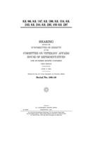 H.R. 886, H.R. 1167, H.R. 1500, H.R. 1516, H.R. 2163, H.R. 2164, H.R. 2285, and H.R. 2297