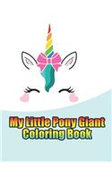 my little pony giant coloring book