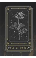 Ace Of Wands: Tarot Occult Journal Notebook For Horoscope & Card Readers