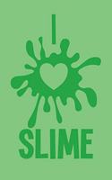 I Heart Slime: Wide Ruled Composition Notebook