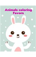 Animals Coloring Favors: coloring Pages for Children ages 2-5 from funny and variety amazing image.