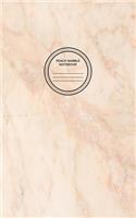 Peach Marble Notebook: Chic Marble Design Notebook, Marble Notebook Lined, Diary, Journal, Soft Cover Notebook