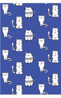 Bullet Journal Notebook for Cat Lovers Sketchy Cats Pattern 3: 112 Page Numbered Graph Style Grid Bullet Journal with Index Pages and Key Pages in Portable 6 X 9 Size.