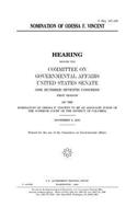 Nomination of Odessa F. Vincent
