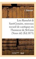 Lou Ramelet Di Sant-Genaire, Nouveau Recueil de Cantiques En l'Honneur de Saint-Gens