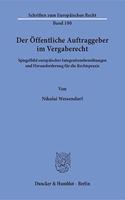 Der Offentliche Auftraggeber Im Vergaberecht