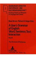User's Grammar of English: Word, Sentence, Text, Interaction
