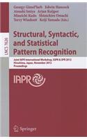 Structural, Syntactic, and Statistical Pattern Recognition