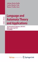 Language and Automata Theory and Applications