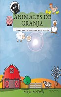 ANIMALES DE LA GRANJA - libro para colorear para niños
