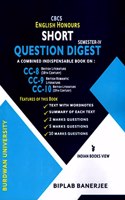 CBCS ENGLISH HONOURS QUESTION DIGEST A COMBINED CC8, CC9, CC10 SEMESTER 4 BURDWAN UNIVERSITY