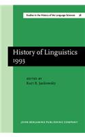 History of Linguistics 1993