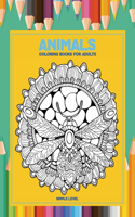 Coloring Books for Adults Animals Simple Level