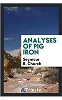Analyses of Pig Iron