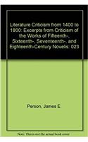 Literature Criticism from 1400 to 1800