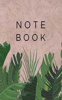 Notebook: Tropical Palm Leaves Notebook for Note Taking, To Do Lists, Journaling, or Jotting Down Ideas - 8 x 10 Inches 120 Wide Ruled Lined Pages